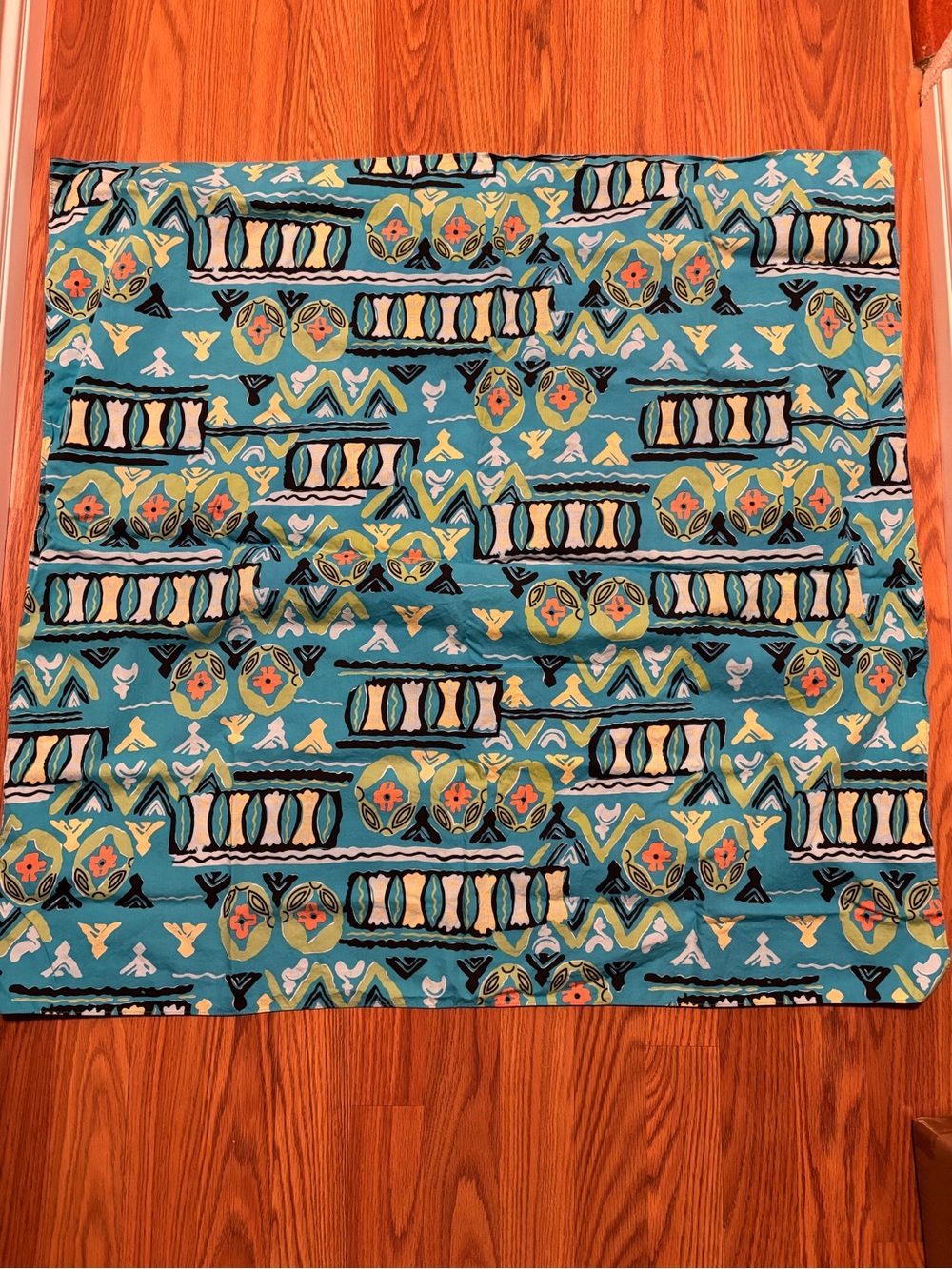 Vintage 90s 100% Cotton Square  Scarf